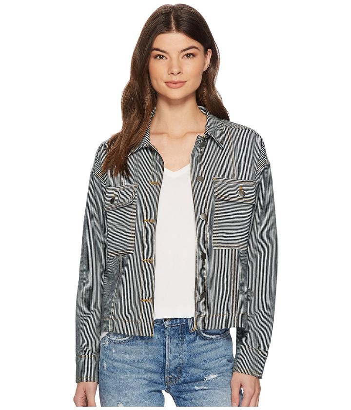 Splendid - Starboard Indigo Stripe Double Pocket Jacket
