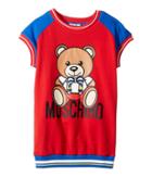 Moschino Kids - Short Sleeve Color Block Graphic Dress