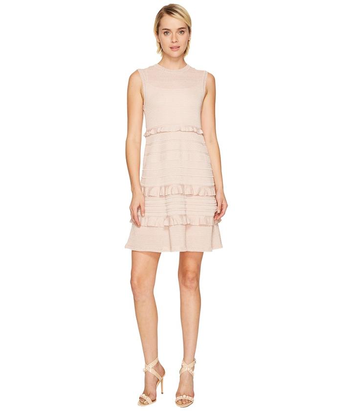 M Missoni - Lurex Mouline Dress W/ Ruffles