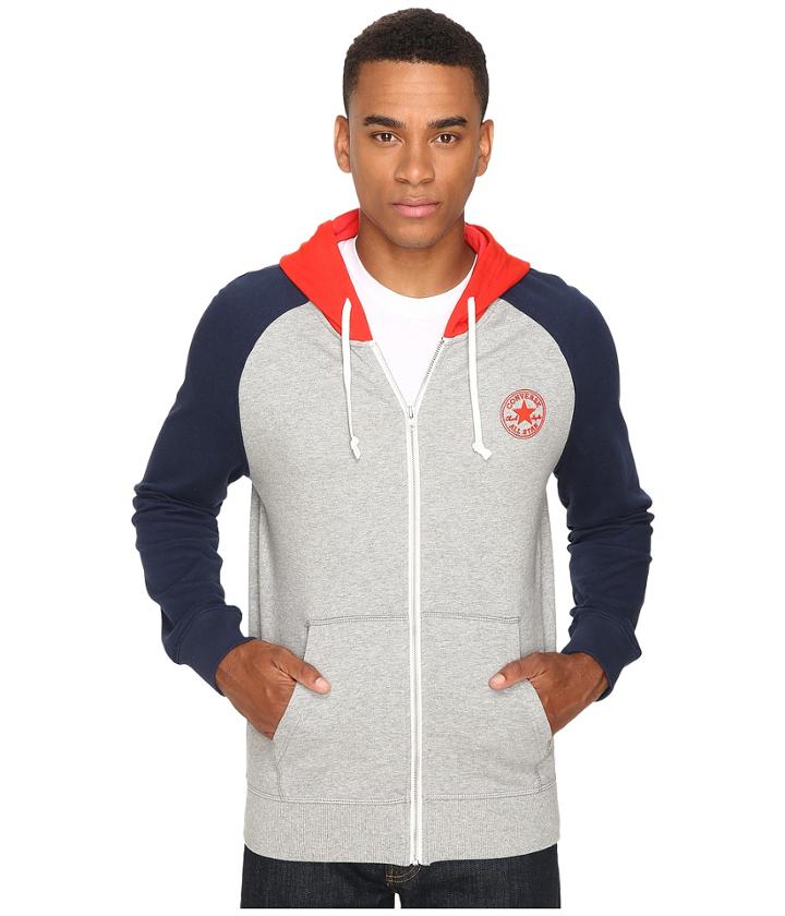 Converse - Color Block Full Zip Hoodie