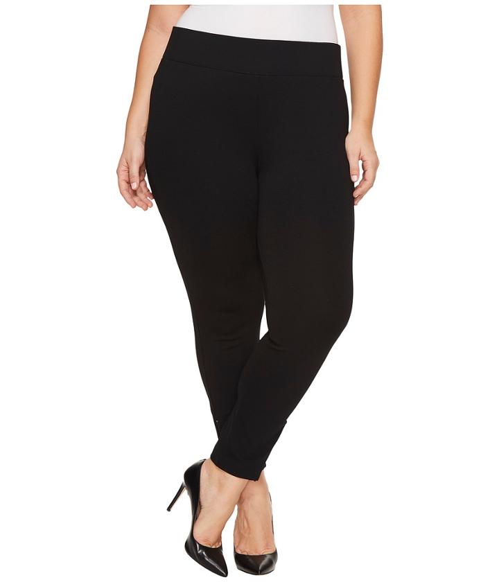 Nydj Plus Size - Plus Size Pull-on Legging Pants With Ankle Zip In Black