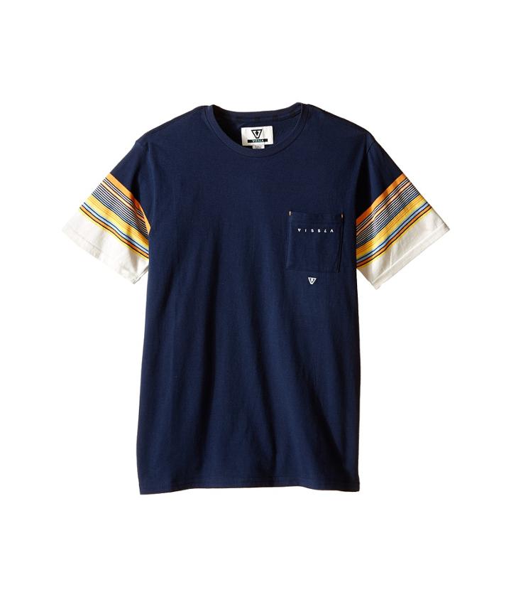 Vissla Kids - Gasher Striped Short Sleeve Yardye Stripe Crew Knit