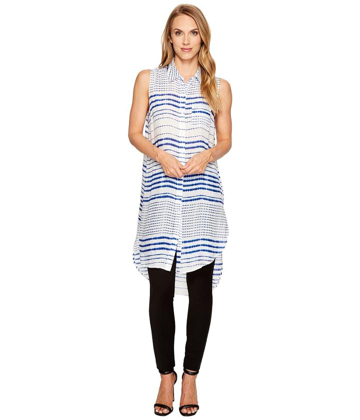 Tribal - Sleeveless Duster Printed Tunic