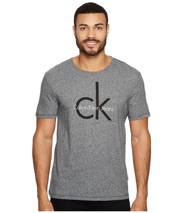 Calvin Klein Jeans - Ck Fabric Sticker Crew Neck Tee