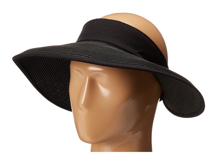 San Diego Hat Company - Pbv010 Four Buttons Visor With Elastic Closure