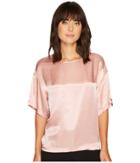 Two By Vince Camuto - Casual Satin Relaxed Tee