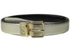 Cole Haan - 25mm Saffiano To Patent Feather Edge Reversible Belt