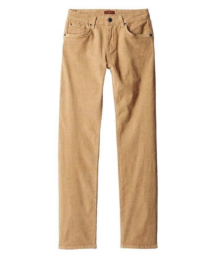7 For All Mankind Kids - Slimmy Slim Straight Stretch Corduroy Jeans In Khaki
