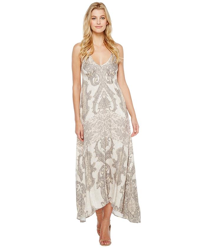 Hale Bob - Sunny Spirit Rayon Strtech Satin Woven Maxi Dress