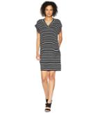 Calvin Klein - V-neck Stripe Dress