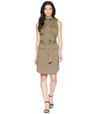 Lauren Ralph Lauren - Petite Stretch Cotton Twill Utility Dress