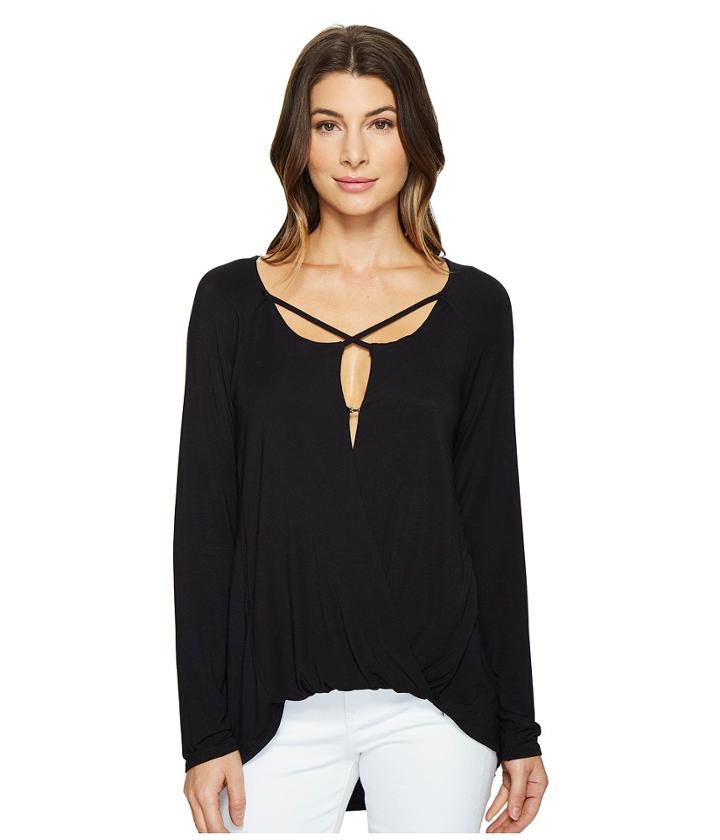 Heather - Long Sleeve Crisscross Top