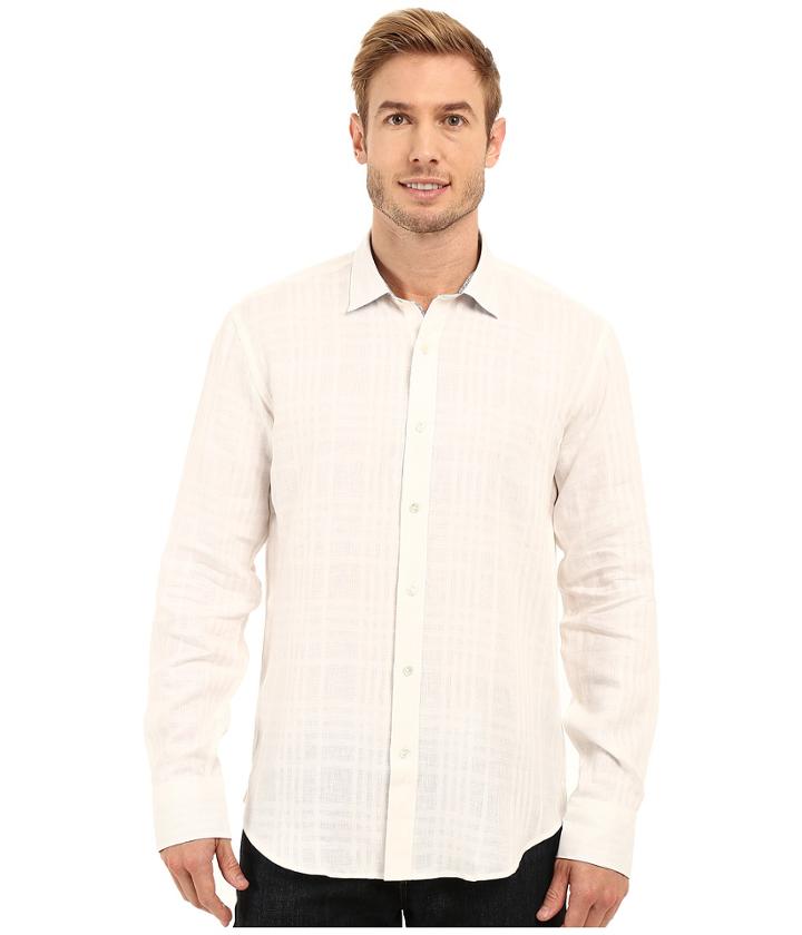 Bugatchi - Tuscany Shaped Fit Long Sleeve Woven Shirt