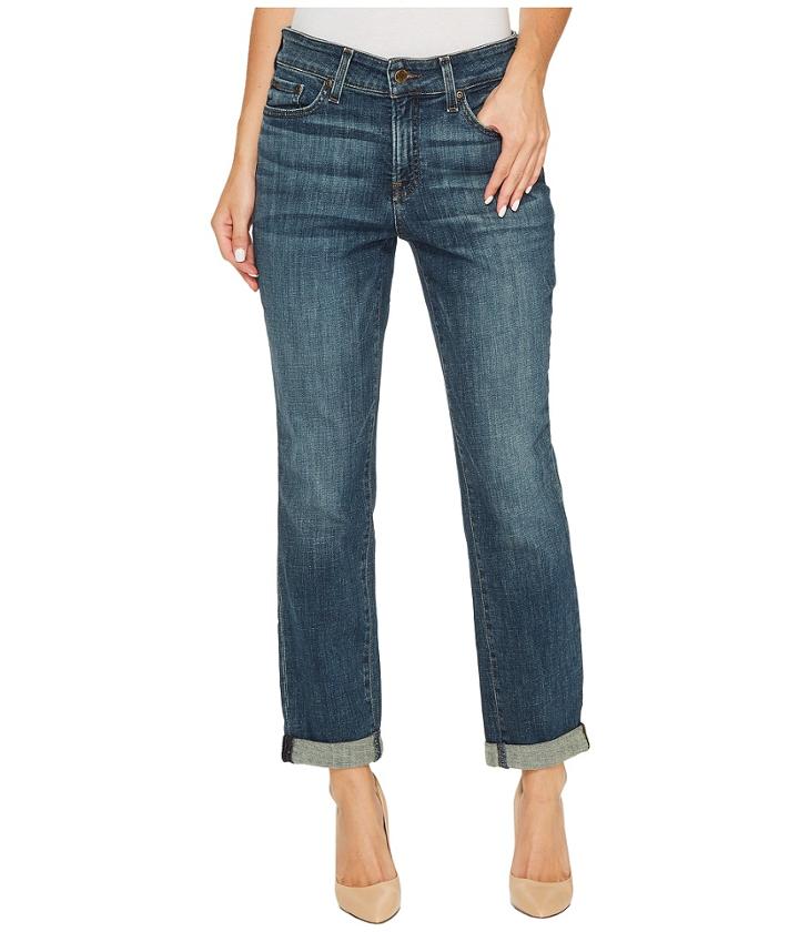Nydj - Boyfriend Jeans In Crosshatch Denim In Desert Gold