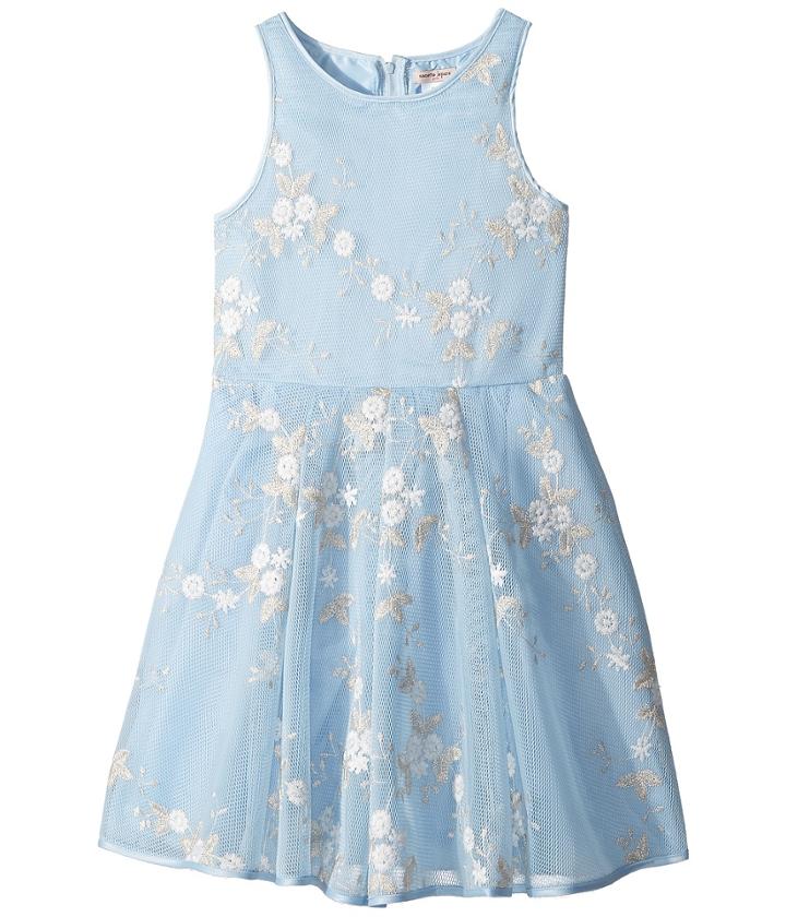 Nanette Lepore Kids - Embroidered Metallic Dress