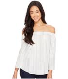Calvin Klein Jeans - Printed Stripe Off Shoulder Top