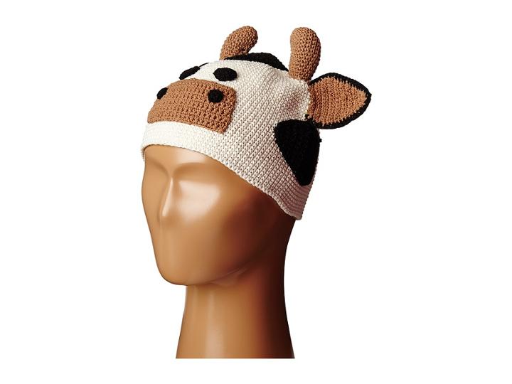 San Diego Hat Company Kids - Cotton Crochet Cow Beanie