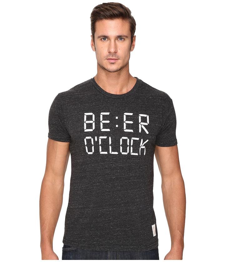 The Original Retro Brand - Beer O'clock Tri-blend Short Sleeve Tee