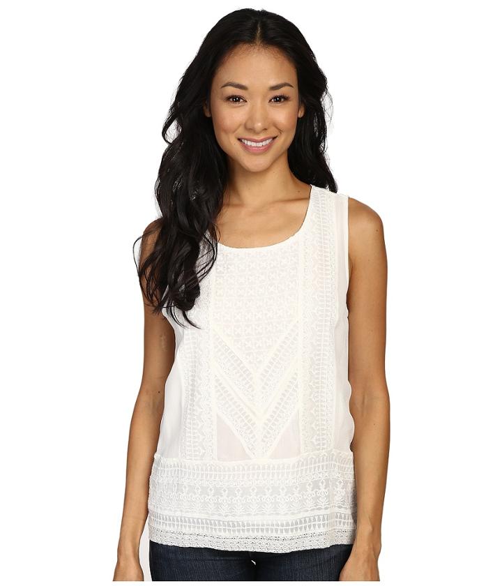 Lucky Brand - Detailed Embroidered Tank Top