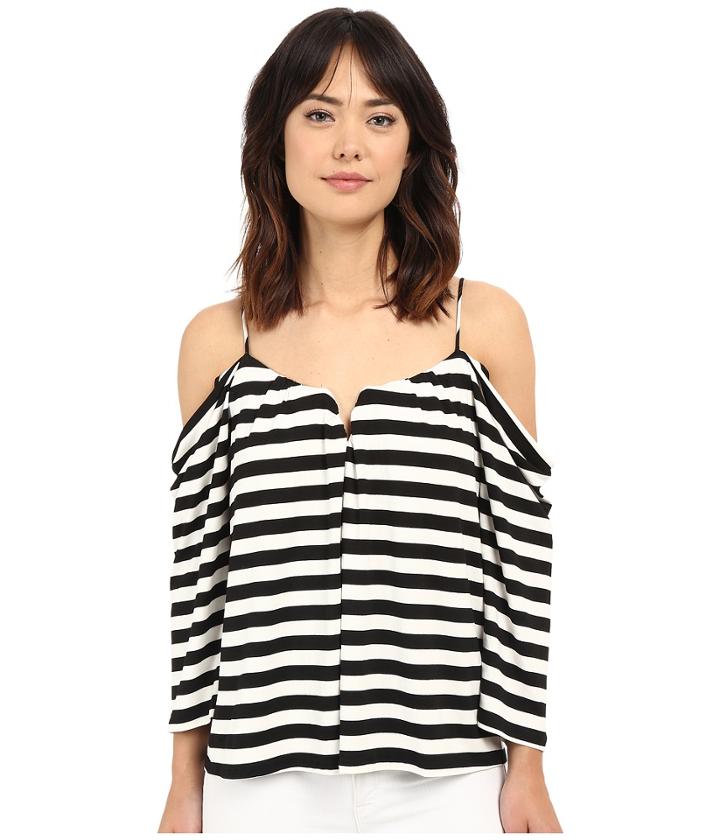 Nicole Miller - Sailor Stripe Schuler Cold Shoulder Top