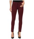 Dl1961 - Margaux Mid-rise Ankle Skinny In Mulberry