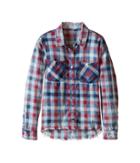 Blank Nyc Kids - Plaid Shirt With Frayed Bottom In Twitterpated