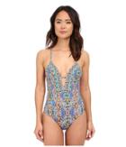 Jets By Jessika Allen - Decorative Plunging One-piece