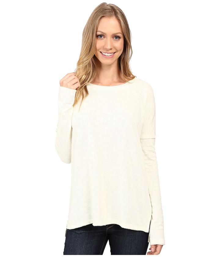 Dylan By True Grit - Bonded Soft Slub And Soft Knit Drop Shoulder Seam Tee