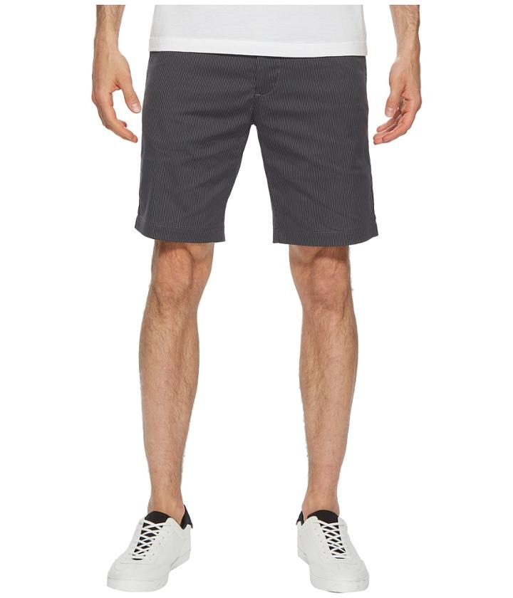 Calvin Klein - Flat Front Striped Twill Shorts
