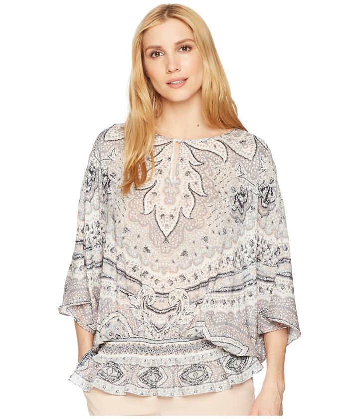 Hale Bob - Modern Mosaic Lightweight Dot Woven Top