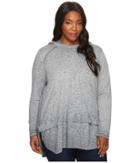 Jag Jeans Plus Size - Plus Size Magna Hoodie In Burnout Jersey