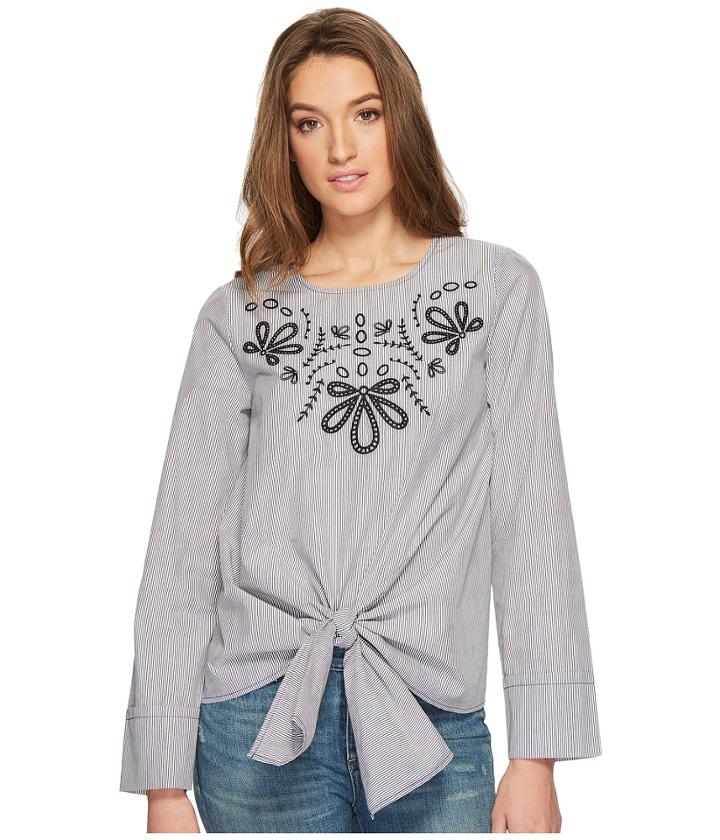Kensie - Classic Striped Shirting Top Ks1k4379