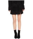 Blank Nyc - Suede Mini Skirt In Black/seal The Deal