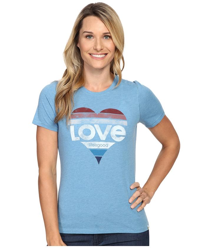 Life Is Good - Love Heart Cool Tee