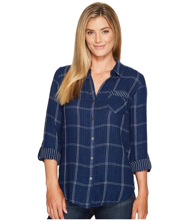 Tribal - Roll Up Sleeve Shirt W/ Reverse Details