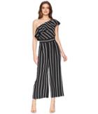 Laundry By Shelli Segal - One Shoulder Stripe Jumpsuit With Pockets