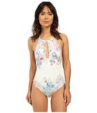 Shoshanna - Summer Garden Maillot Neck One-piece