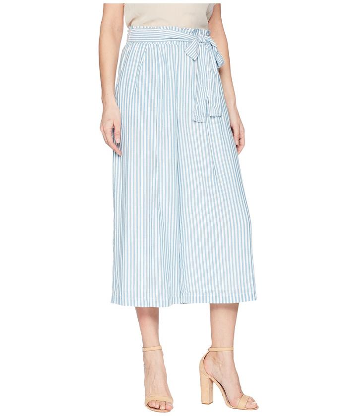 J.o.a. - Tie Waist Wide Leg Pants