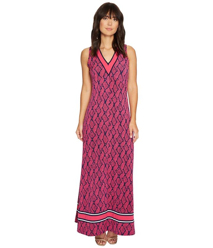 Michael Michael Kors - Mamba Border V-neck Maxi