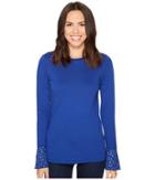 Michael Michael Kors - Flare Cuff Long Sleeve Stud Top