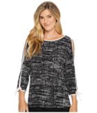 Ivanka Trump - Matte Jersey Long Cold Sholder Sleeve Shirt