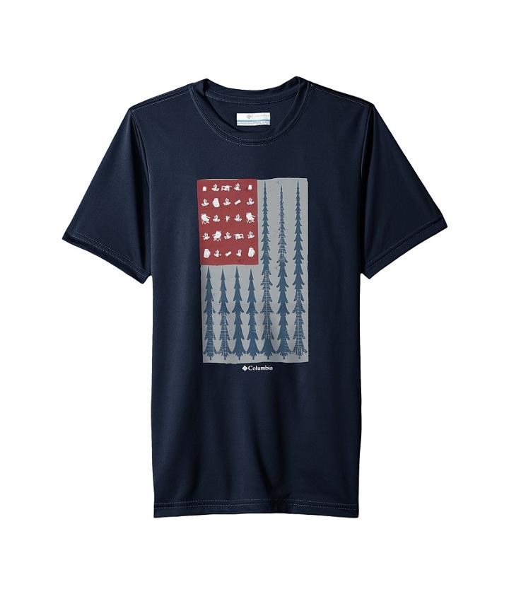 Columbia Kids - Badge N' Flag Short Sleeve Shirt