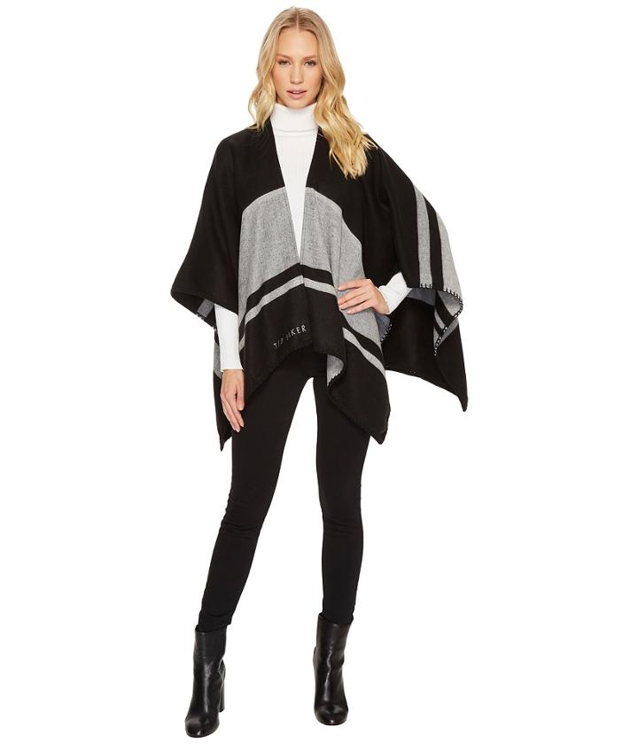 Ted Baker - Stairway Stripe Blanket Cape