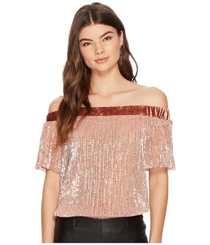 1.state - Off Shoulder Top With Velvet Band