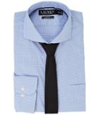 Lauren Ralph Lauren - Stretch Slim Fit Pinpoint English Spread Collar With Pocket Dress Shirt