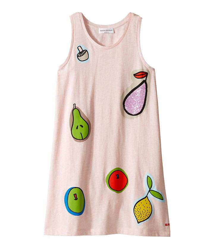 Sonia Rykiel Kids - Sleeveless Dress W/ Fruit Design On Front