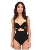 Jets By Jessika Allen - Illuminate Wrap Underwire Plunge One-piece Swimsuit