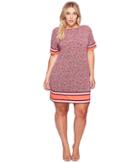 Michael Michael Kors - Plus Size Augusta Border Short Sleeve Dress