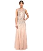 Adrianna Papell - Beaded Illusion Gown