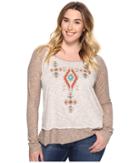 Roper - Plus Size 0569 Heather Slub Jersey Top